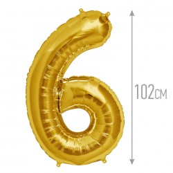И 40 Цифра "6" золото / Six / 1 шт / (Испания)