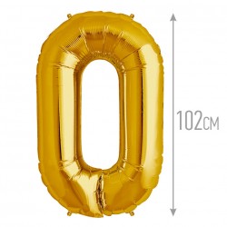 И 40 Цифра "0" золото / Zero / 1 шт / (Испания)
