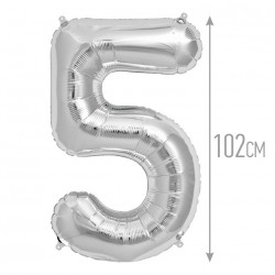 И 40 Цифра "5" серебро / Five / 1 шт / (Испания)