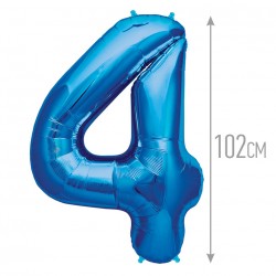 И 40 Цифра "4" синий / Four / 1 шт / (Испания)