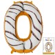 К 34 Цифра 0 Пончик в упаковке / Zero Donut / 1 шт / (Китай)