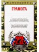 Грамота "23 февраля", камуфляж, с текстом, 21х29,7 см 4646453