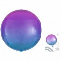 A 16 Сфера 3D Омбре Розовый и Голубой в упаковке / Ombre Orbz Red & Blue G20 / 1 шт /, Воздушный шар