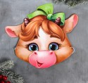 Маска на резинке "Теленок", 26,7 х 23,6 см 4810243
