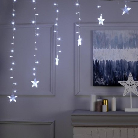 БАХРОМА DECOR. "Арка звёзды", IP20, УМС, Ш:2.5 м, В:1.2 м, Н.С. LED-136-220V, 8 р., БЕЛЫЙ 3612417