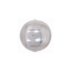 K 24 3D Сфера серебряный голография / 3D Sphere silver holography / 1 шт / (Китай)