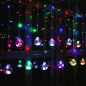 Светодиодная гирлянда Лампочки, 108 LED, 12 фигур, 8 режимов, IP 14, 1*3,5 м. Разноцветный, 1 шт.