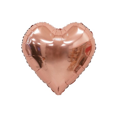 К 5 Сердце Розовое золото / Heart Rose gold / 1 шт. / Фольгированный шар (Китай)