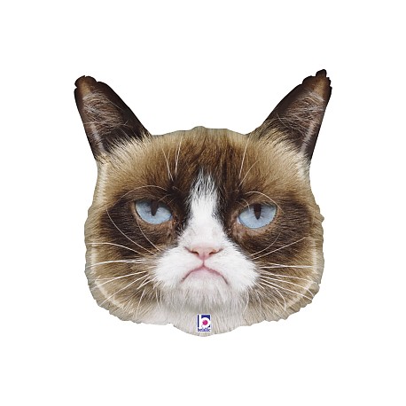 G 28 Фигура Сердитая кошка / Grumpy Cat / 1 шт /, Фольгированный шар (Италия)