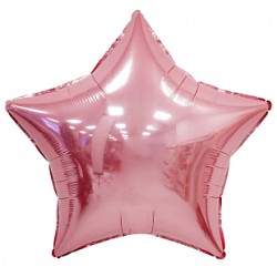 К 5 Звезда нежно-розовая / Star Baby Pink / 1 шт. / Фольгированный шар (Китай)