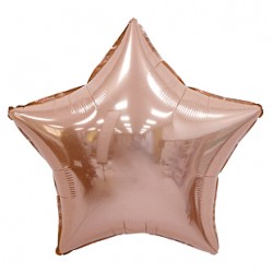 К 5 Звезда Розовое золото / Star Rose gold / 1 шт. / Фольгированный шар (Китай)