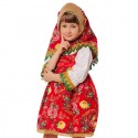 Карнавальный костюм Матрешка Маруся р 116-60 /текстиль/Пуговка/