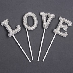 Набор для украшения "LOVE", цвет белый 9803707