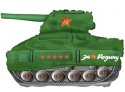 Шар фольгированный Мини-фигура, Танк Т-34, Зеленый, 30см