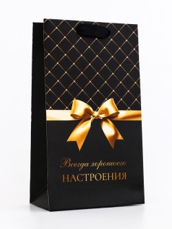 Пакет подарочный "Всегда хорошего настроения!",13 х 23 х 7 см 10664746
