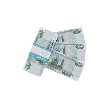 Деньги для выкупа, 1000 Рублей, 14,9*6,7 см, 80 шт.