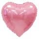К 5 Сердце нежно-розовое / Heart Baby Pink / 1 шт. / Фольгированный шар (Китай)