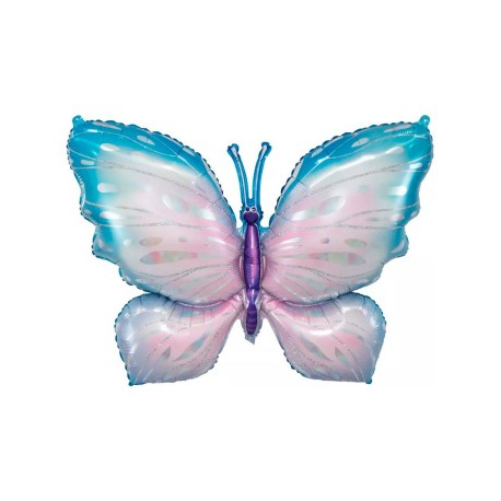 К 40 Бабочка нежная / Gentle butterfly / 1 шт /, Фольгированный шар (Китай)