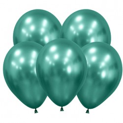S Зеркальные шары 12 Рефлекс Зеленый / Reflex Green / 50 шт. /, Латексный шар