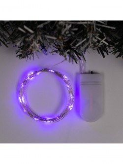 НИТЬ ROSA. IP20, 2 м, Н.С. LED(1608)-20-6V, CR2032x2 (в компл.), фиксинг, ФИОЛЕТ 5198300