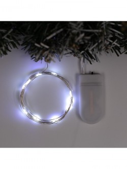 НИТЬ ROSA. IP20, 1 м, Н.С. LED(1608)-10-6V, CR2032x2 (в компл.), фиксинг, БЕЛЫЙ 5198289