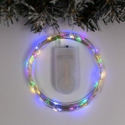 НИТЬ ROSA. IP20, 5 м, Н.С. LED(1608)-50-6V, CR2032x2 (в компл.), фиксинг, МУЛЬТИ 2433900