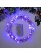 НИТЬ ROSA. IP20, 5 м, Н.С. LED(1608)-50-6V, CR2032x2 (в компл.), фиксинг, ФИОЛЕТ 2433899