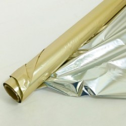 Полисилк рулон 1*20 м Золото/Серебро