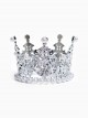 Украшение для торта "Корона" витая 8х5 см, мини, цвет серебро 11019094