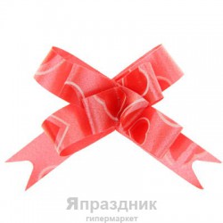 Бант-бабочка №1,2 рисунок сердца на красном